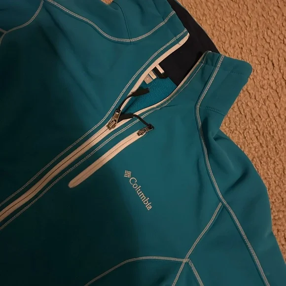 Columbia Women's Teal Ski Jacket size L - Picture 2 of 3